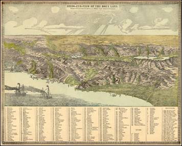 Cram  A bird view of the Holy Land - 1886