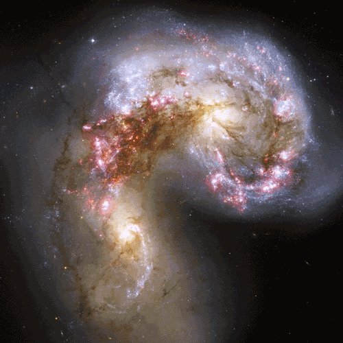 The Human Face of the Antennae Galaxies
