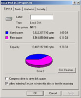 The Hard Disc's Free Memory Pie